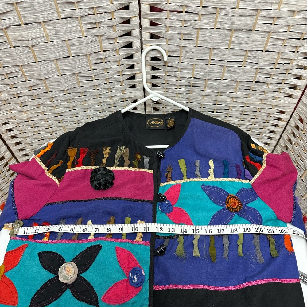 Allure vibrant lined jacket vintage‎ boho size L - Picture 8 of 9